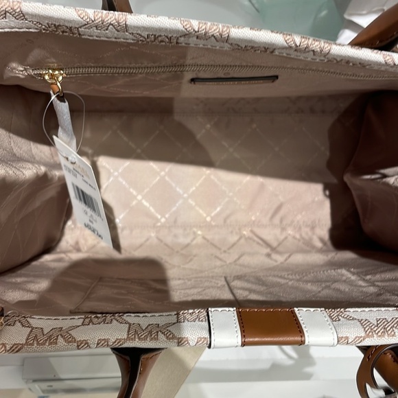 Michael Kors Large jacquard tote bag luggage multi color - Picture 5 of 10